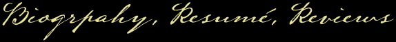 Bio, Resume, Review header